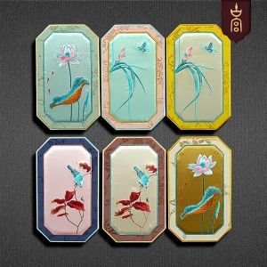 Large antique jewelry box, high-end embroidery box, embroidery jewelry box, tray, cultural play box, large custom.