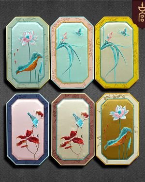 Large antique jewelry box, high-end embroidery box, embroidery jewelry box, tray, cultural play box, large custom.