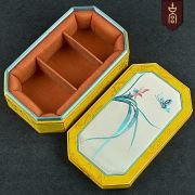 Large antique jewelry box, high-end embroidery box, embroidery jewelry box, tray, cultural play box, large custom.