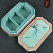 Large antique jewelry box, high-end embroidery box, embroidery jewelry box, tray, cultural play box, large custom.