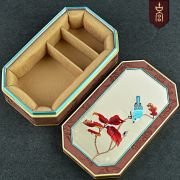 Large antique jewelry box, high-end embroidery box, embroidery jewelry box, tray, cultural play box, large custom.