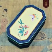 Large antique jewelry box, high-end embroidery box, embroidery jewelry box, tray, cultural play box, large custom.
